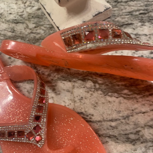 Coral Thong Jelly Flip Flop - Picture 3 of 4
